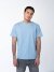 Голубая мужская футболка оптом